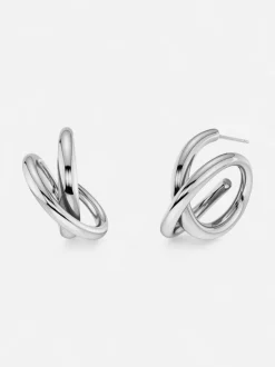 Edblad naisten korvakorut Nouveau Hoops, Silver