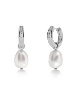 Edblad naisten korvakorut Perla Hoops L, Stainless steel