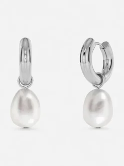 Edblad naisten korvakorut Perla Hoops L, Stainless steel