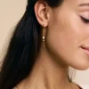 Edblad naisten korvakorut Peak Hoops Multi Heart, Gold