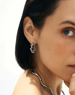 Edblad naisten korvakorut Spiral Hoops L, Stainless steel