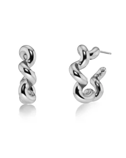Edblad naisten korvakorut Spiral Hoops L, Stainless steel