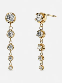 Edblad naisten korvakorut Teeny Earrings, Gold pleated