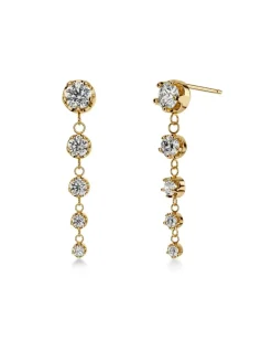 Edblad naisten korvakorut Teeny Earrings, Gold pleated