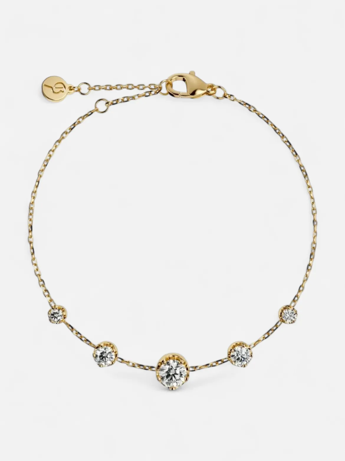 Edblad naisten rannekoru Teeny Bracelet Gold, Gold pleated