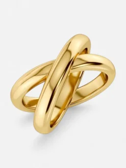 Edblad naisten sormus Alexa Ring L, Gold pleated