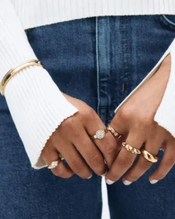 Edblad naisten sormus Josefin Ring, Gold pleated