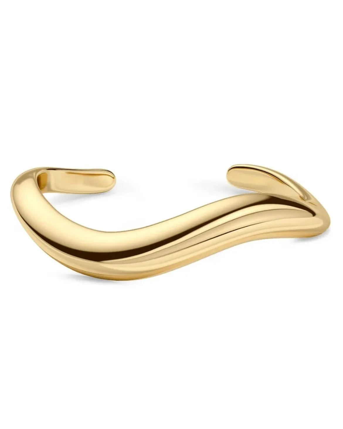 Edblad rannekoru Azura Bangle, Gold Pleated