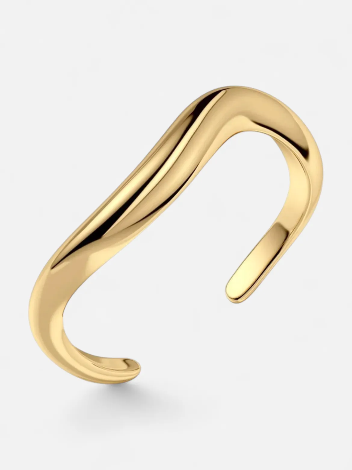 Edblad rannekoru Azura Bangle, Gold Pleated