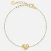 Edblad rannekoru Barley Bracelet Gold, Gold pleated