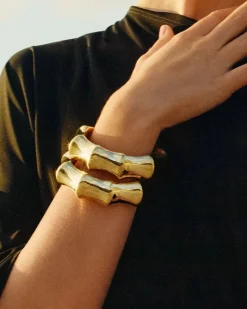 Edblad rannekoru, CANE BANGLE GOLD Kullankeltainen