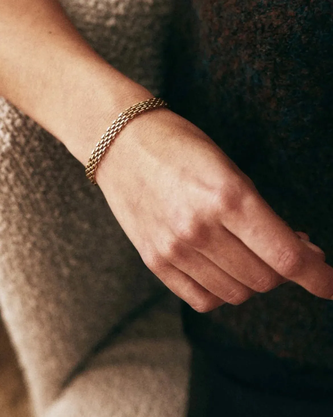 Edblad rannekoru Lana, Gold pleated