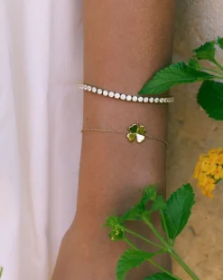 Edblad rannekoru Lucky Bracelet Gold, Gold pleated