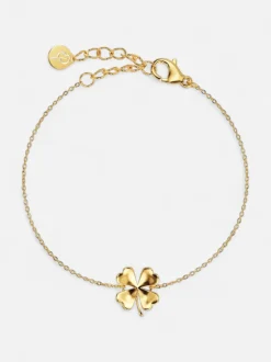 Edblad rannekoru Lucky Bracelet Gold, Gold pleated