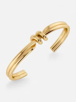Edblad rannekoru Swivel Bangle, Gold pleated