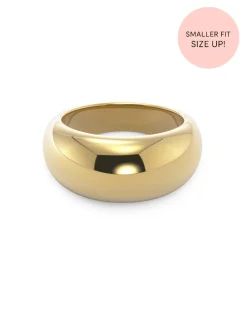Edblad sormus Furo Ring Gold, Gold pleated