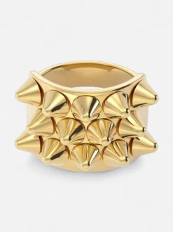 Edblad sormus Peak Ring Gold, Gold pleated