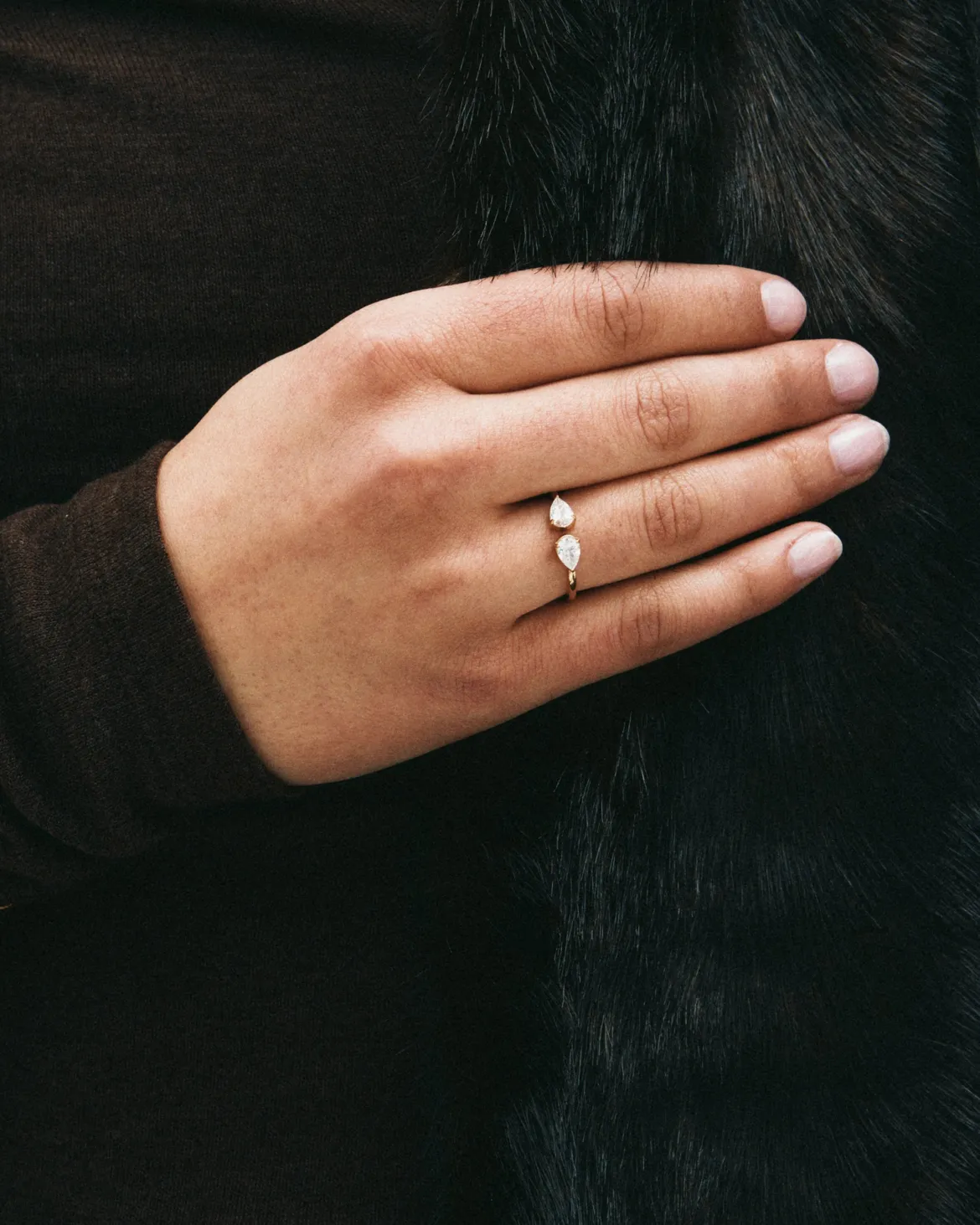 Edblad sormus Peak Ring Single, Gold