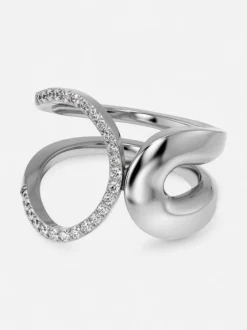 Edblad sormus, PLIÉ RING STEEL Hopeanharmaa
