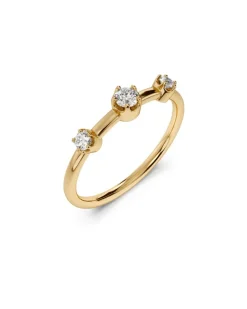 Edblad sormus Teeny Ring Gold, Gold pleated