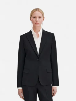 Filippa K naisten bleiseri Sasha Cool Wool Blazer, musta