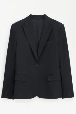 Filippa K naisten bleiseri Sasha Cool Wool Blazer, musta