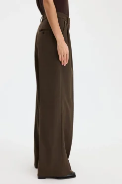 Filippa K naisten housut Darcey Wool Trousers, vaalea beige