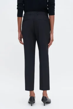 Filippa K naisten housut Emma Cropped Cool Wool Trouser, musta