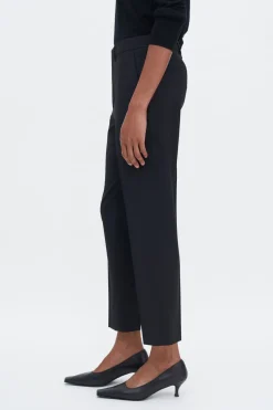 Filippa K naisten housut Emma Cropped Cool Wool Trouser, musta