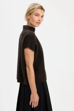 Filippa K naisten neulepusero Ximena Sweater, tummanruskea