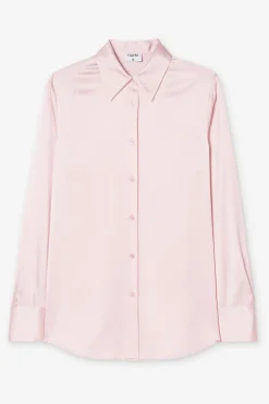 Filippa K naisten paitapusero Silk Shirt, vaaleanpunainen