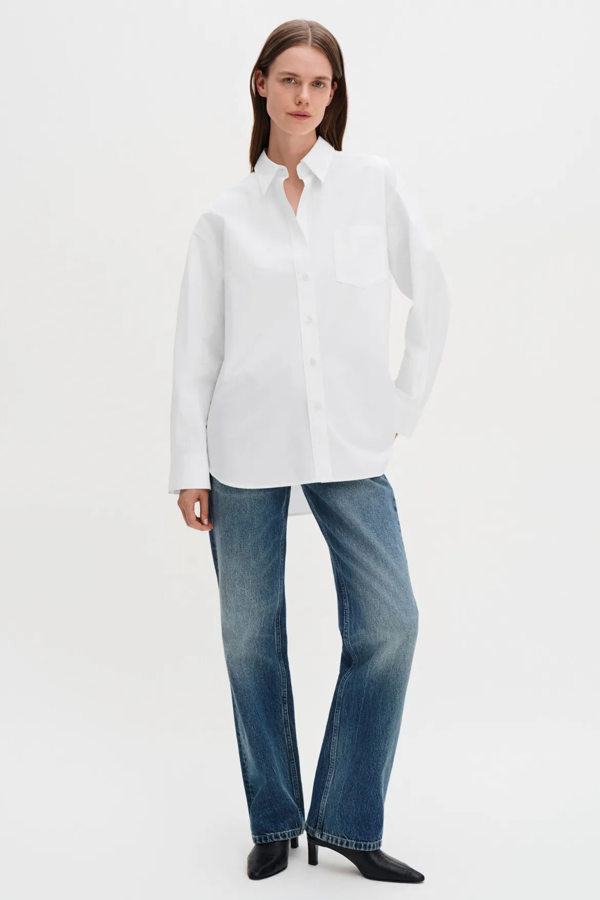 Filippa K naisten paitapusero Sammy Shirt, valkoinen