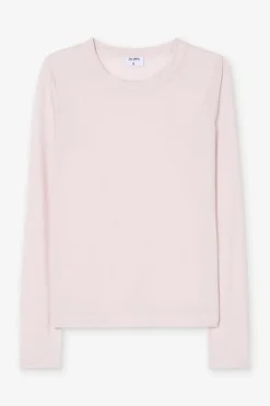 Filippa K naisten pusero Scooped Longsleeve Top, vaaleanpunainen