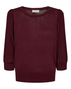 Freequent Glitta Pullover, Viininpunainen