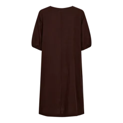 Freequent mekko Lava Dress, tummanruskea