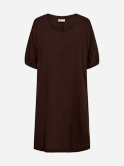 Freequent mekko Lava Dress, tummanruskea