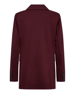 Freequent Naisten Bleiseri Nanni ja Fashion Strukture Viininpunainen