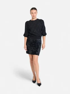 Freequent naisten hame Doffi Skirt, musta