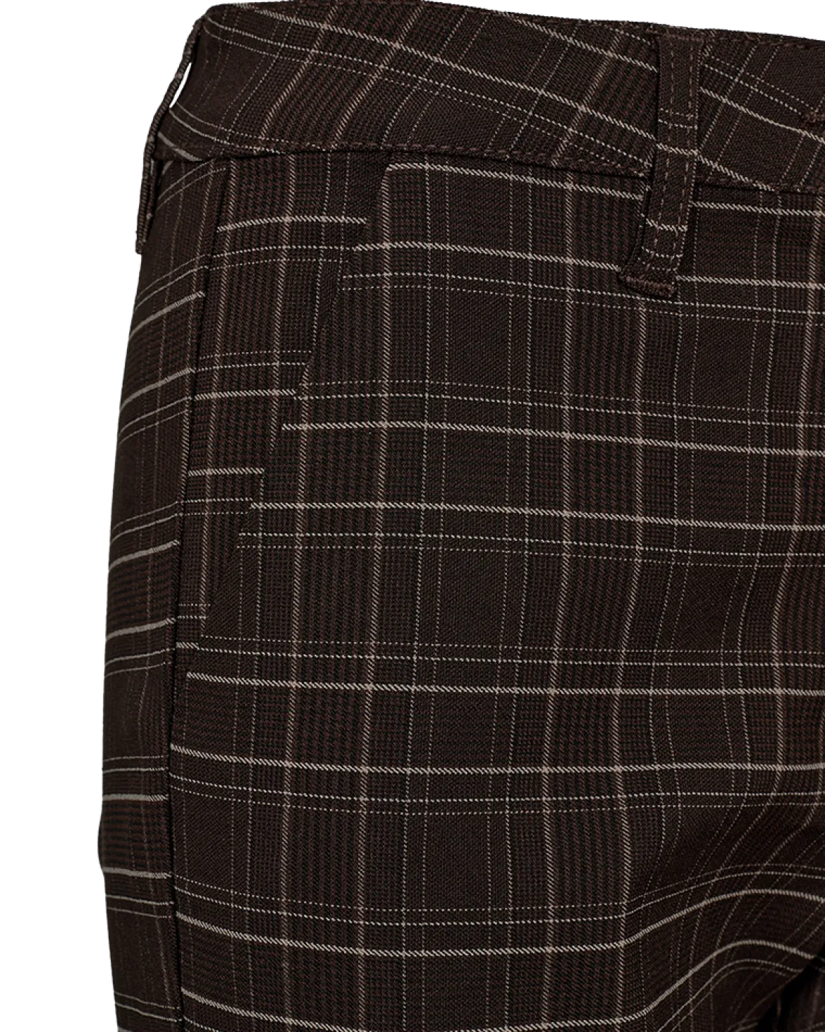 Freequent naisten housut, REX PANT Beige Ruutu