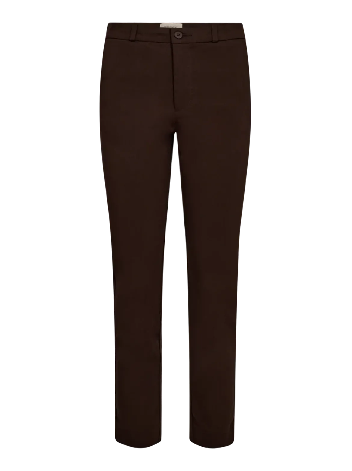 Freequent naisten housut Solvej Ankle Pant, tummanruskea