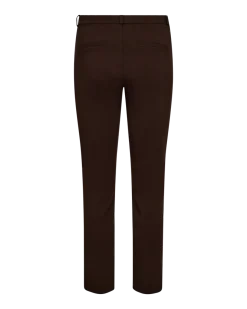 Freequent naisten housut Solvej Ankle Pant, tummanruskea