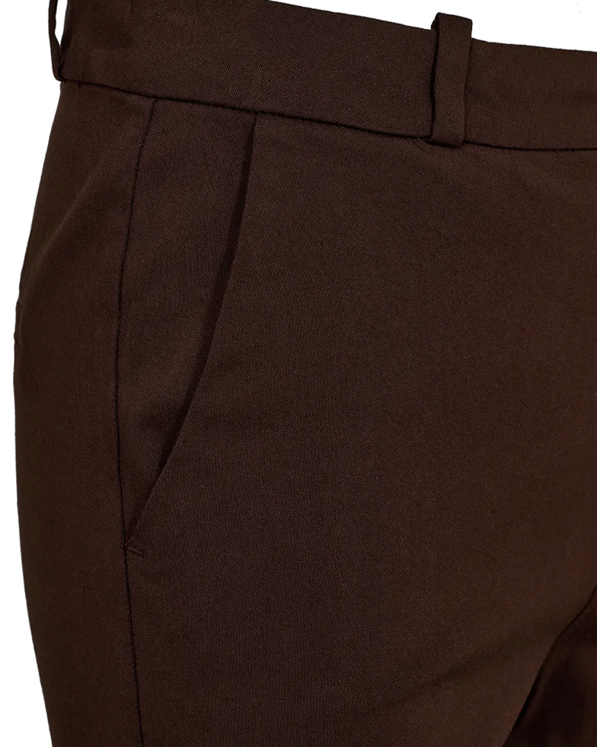 Freequent naisten housut Solvej Ankle Pant, tummanruskea
