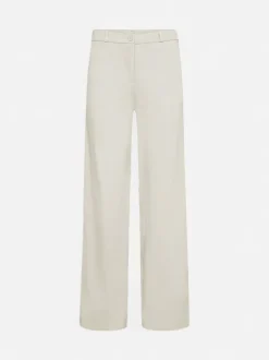Freequent naisten housut Solvej Pants, luonnonvalkoinen