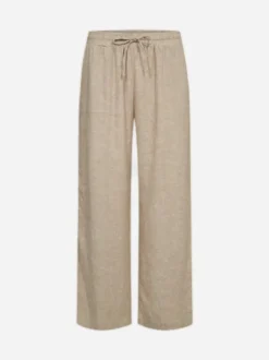 Freequent naisten kangashousut Lava Ankle Pant, vaalea beige