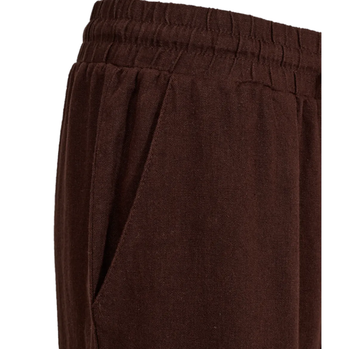 Freequent naisten kangashousut Lava Ankle Pant, keskiruskea