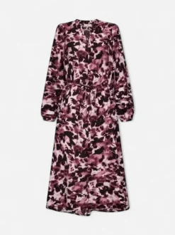 Freequent naisten mekko, HIRSE DRESS Viininpunainen Kuosi