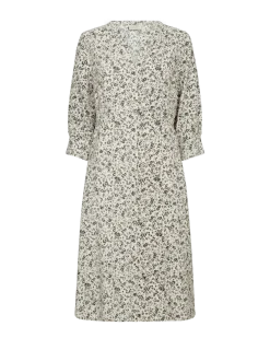 Freequent naisten mekko Molli Dress, kuosillinen beige