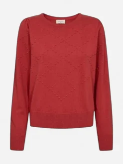 Freequent naisten neule, DODO PULLOVER Punainen