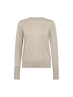 Freequent Naisten Neule, FQKATIE PULLOVER Beige