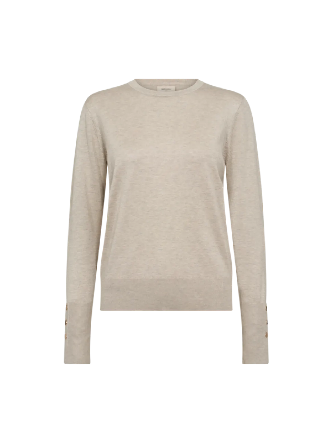 Freequent Naisten Neule, FQKATIE PULLOVER Beige